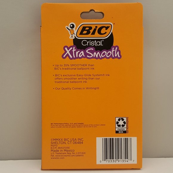 BIC Cristal Xtra Smooth Ball Pen Medium Point 1.0 mm RED Ink 10 - Picture 2 of 4